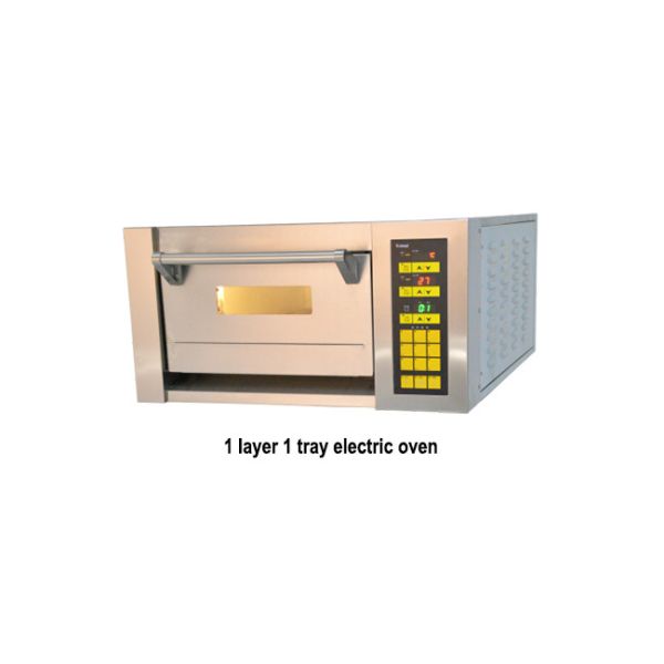 Customized 1 Deck 1 Tray Electric Oven Small Bakery Equipment Stainless Steel