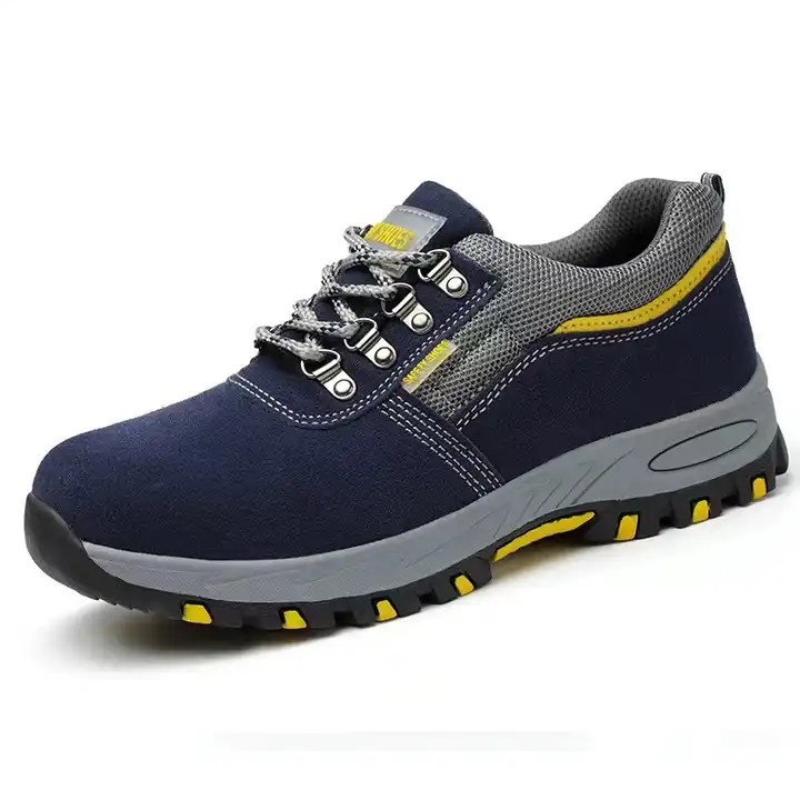 Best-Selling Anti-Odor Leather Anti-Crushing Anti-Puncture Men'S Labor Safety Steel Head Shoes Anti-Slip Labor Protectio