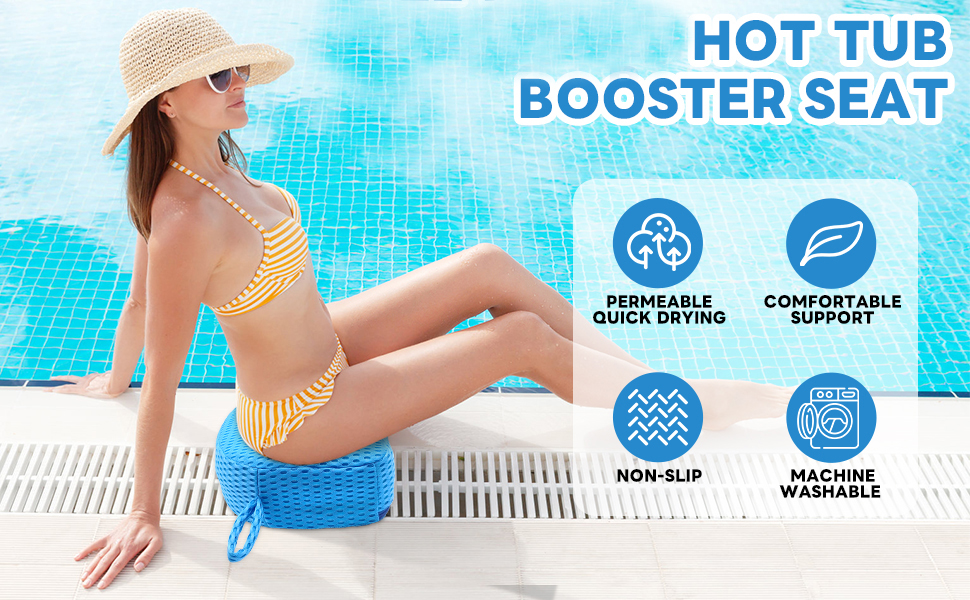 Unleash the Full Potential of Your Spa Time with Our Weighted Hot Tub Booster Seat Spa Tub Accessories