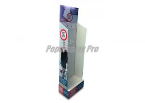 China Custom Cardboard Hook Display , Rigid Cardboard Stand Up Display With Price Tag Holder on sale