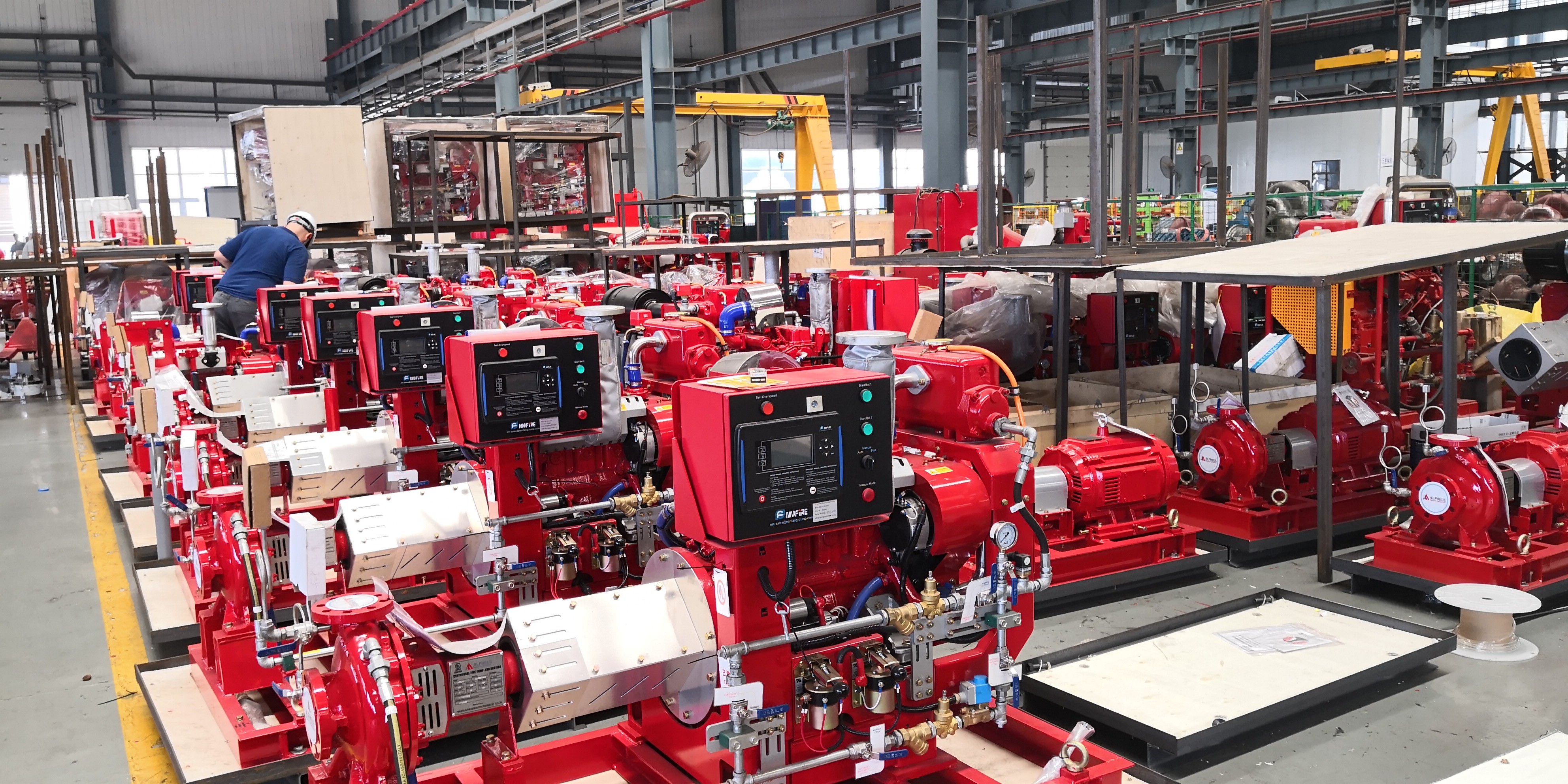 500 GPM End Suction Fire Pump , High Strength Diesel Fire Water Pump 116 PSI