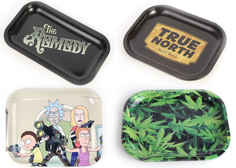 Tinplate Smoking Items Metal Cigarette Tray Large Medium And Small Size