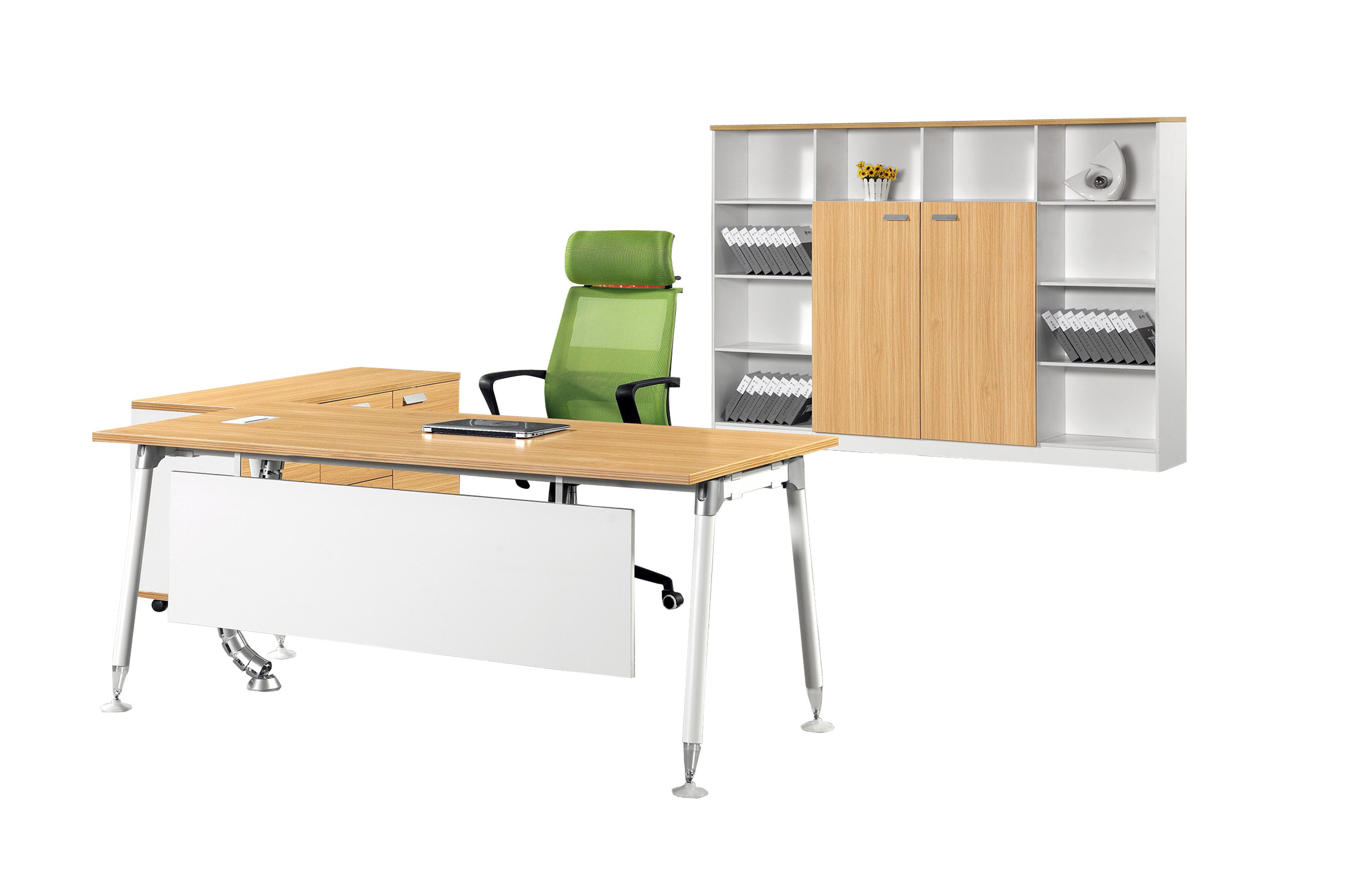 Metal Legs Type Melamine Office Furniture High Environmental Safety Standards