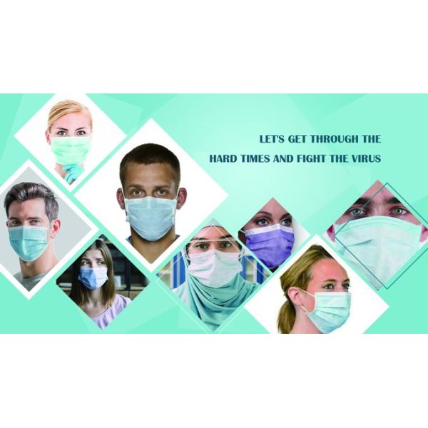 Personal Protection Disposable Face Mask Antibacterial Good Air Permeability