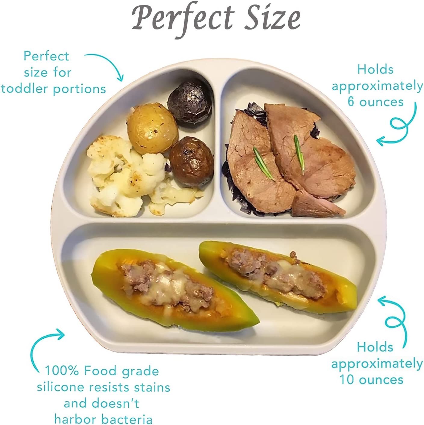 Harmless Practical Silicone Feeding Bowl , Anti Slip Weaning Suction Bowls