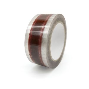 Controlled Unwinding Transparent Printed Bopp Packing Tape 45mic Thickness