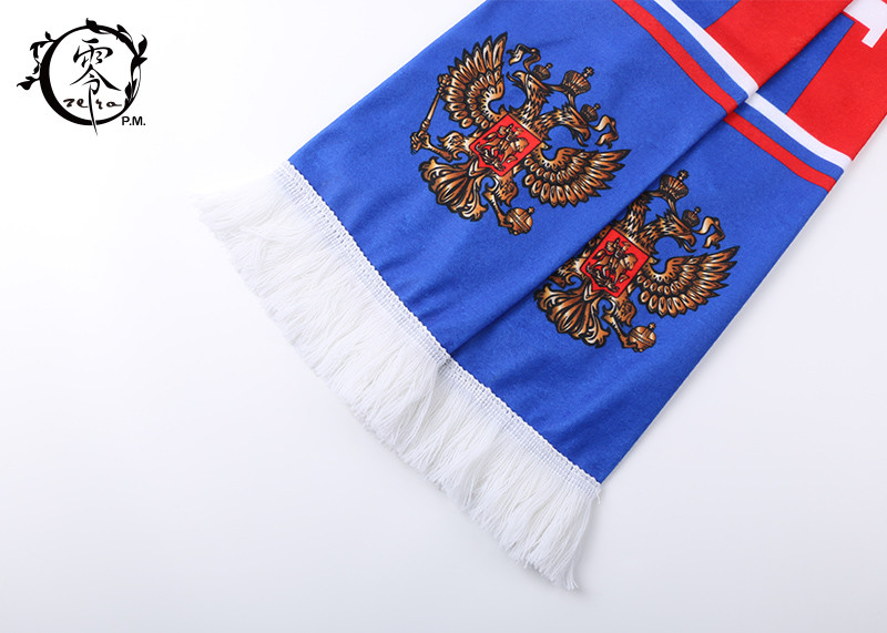 Russian Champions League Sublimation Scarf World Cup For Man