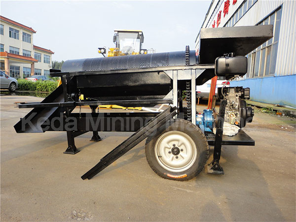 rotary vibrating screen trommel