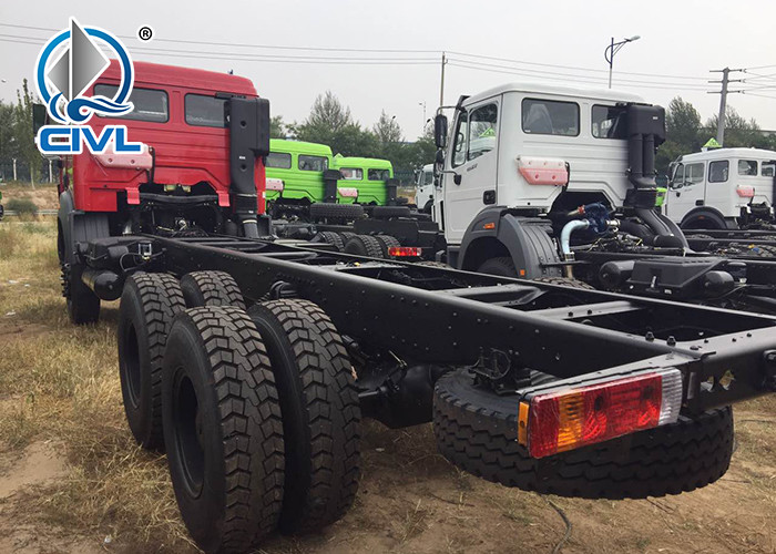 New Beiben 6x6 6x4 Cargo Truck Chasssis With Good Quality And Price red color 380hp model 2638 2642