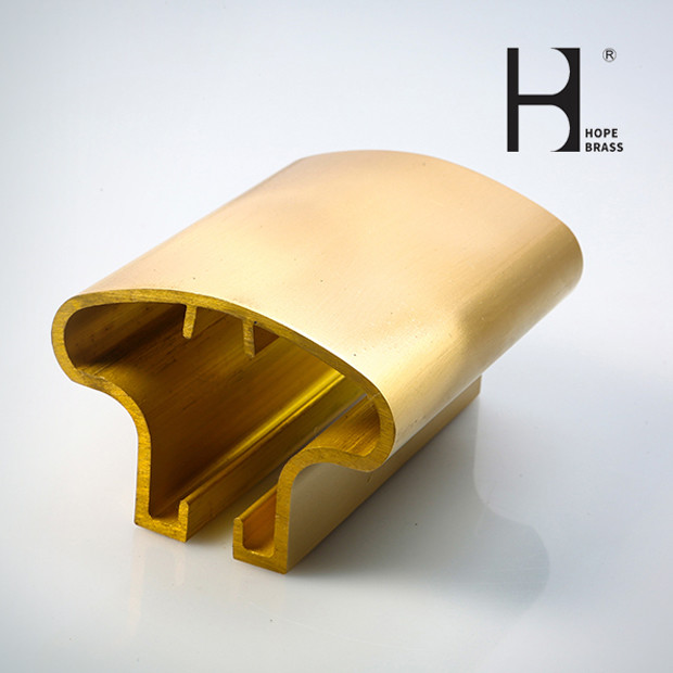 Custom Hand Railings For Stairs And Decorations for Furniture Brass Extrusion Profiles Copper Extruding Client Drawing