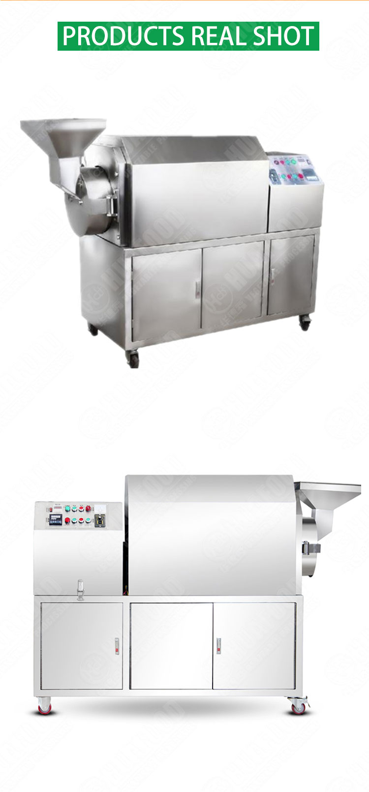 Commercial Automatic Sunflower Seeds Nuts Roasting Machine Continues Soya Beans Peanut Toaster Peanuts Roaster
