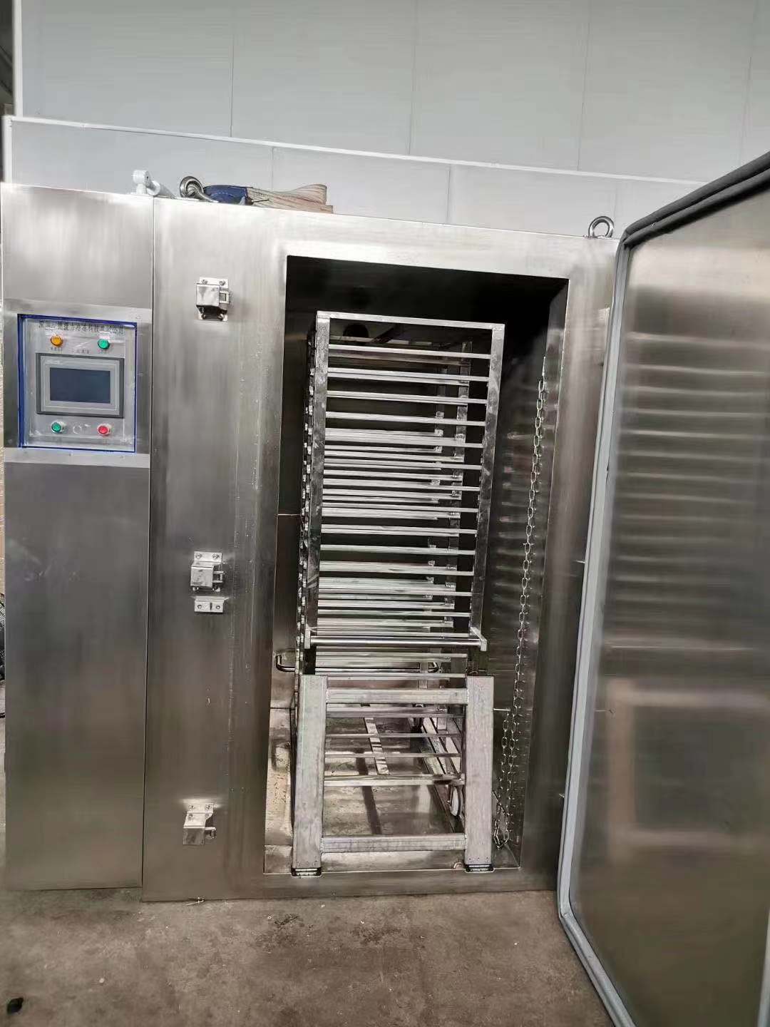 Small Iqf Tunnel Freezer Double Belt Freezer 1600mm Belt 60 Min Freezing