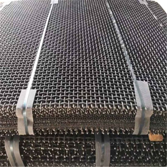 Vibrating 65mn Hooked Crimped Woven Wire Mesh Screens For Quarry And Mining