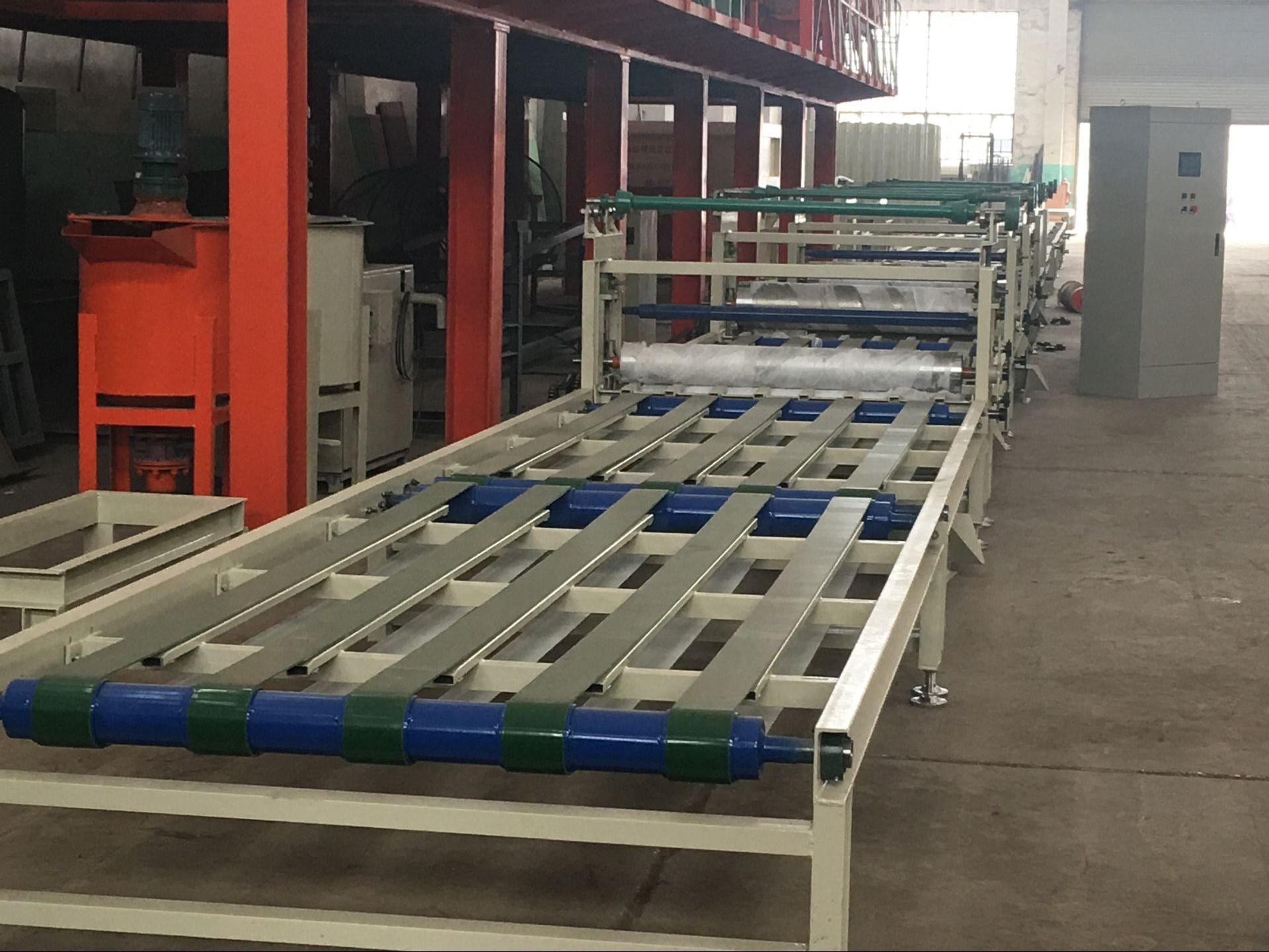 Fully Automatic mgo board Machine with Glue Spreading and Veneering drying Process