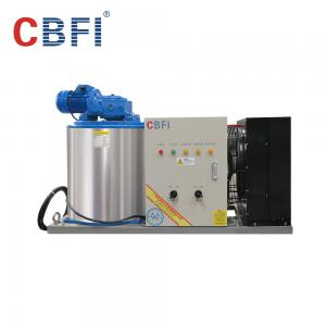 Buy cheap 1000kg Capacity Air Cooled Small Flake Ice Machine For Home With Imported Compressor product