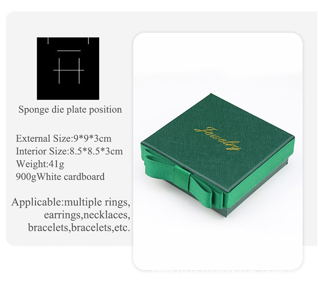 Customized Red Special Paper Box Stylish Jewelry Box For Rings