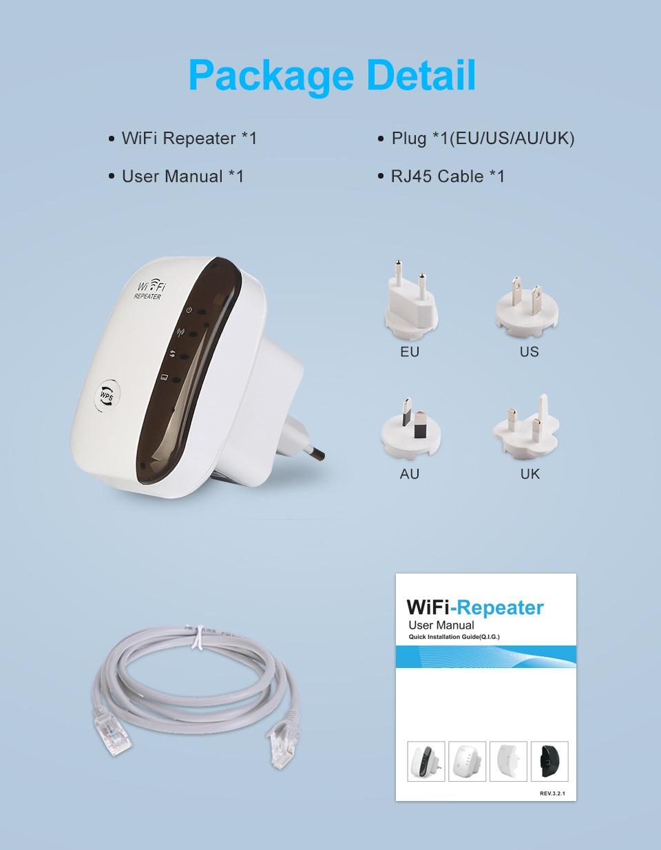 Factory OEM 300Mbps WiFi Repeater Range Extender Wireless Kp300m WiFi Repeater
