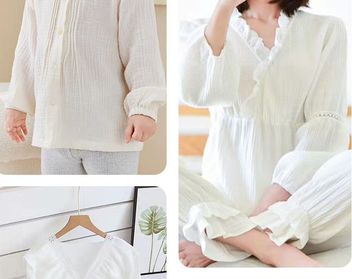 100% Cotton 40S Six Layers Organic Gauze Fabric Breathable Baby Sleeping Clothing