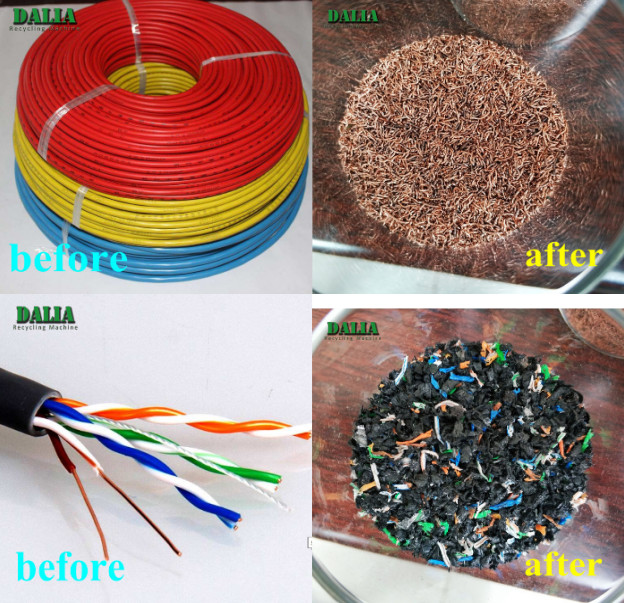 45KW Power Copper Cable Granulator Machine Good Cost Effectiveness For Used Cable