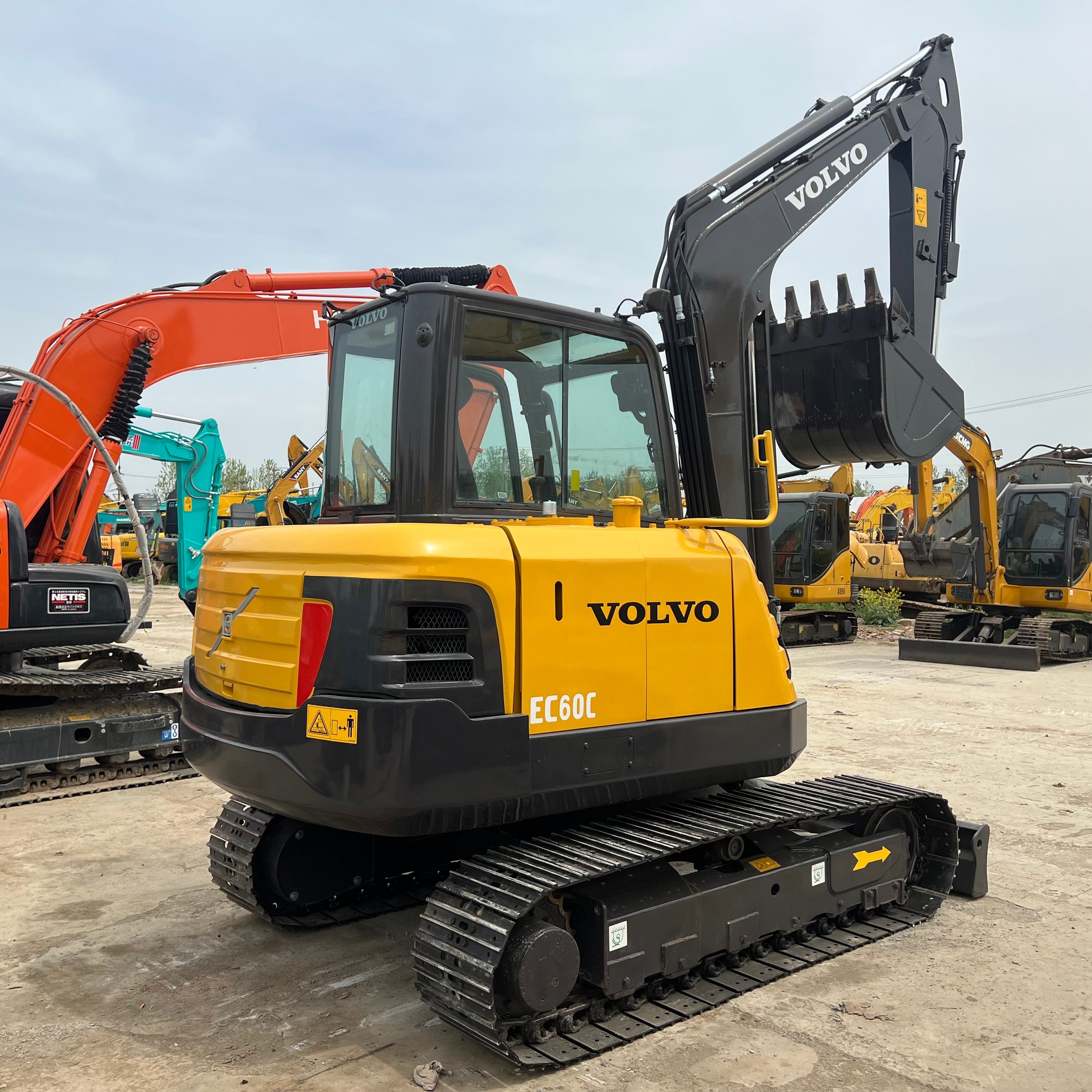 2024year Used Volvo 60 Excavators EC60C Original Second Hand Small Crawler 6ton