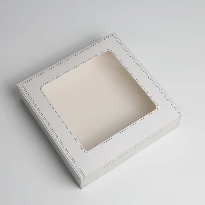 Printing Handling Grey Board and Corrugated Board Mailing Box with PET Window