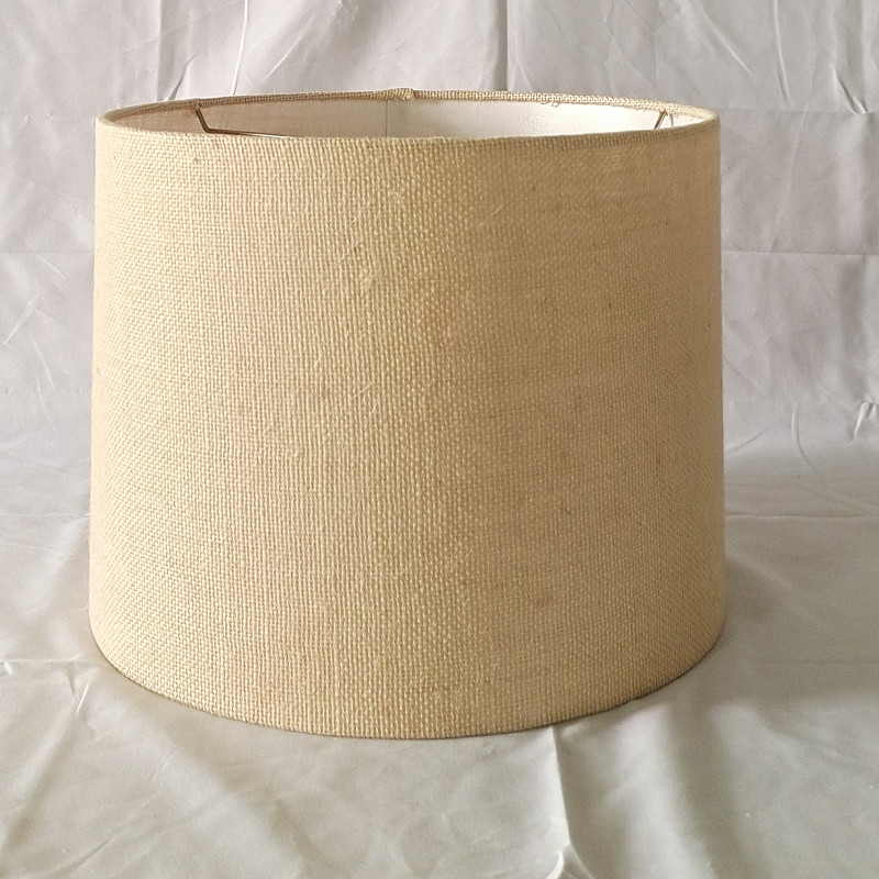 Buff Fabric Linen Pendant Light Shades 240*200MM Easy Fit