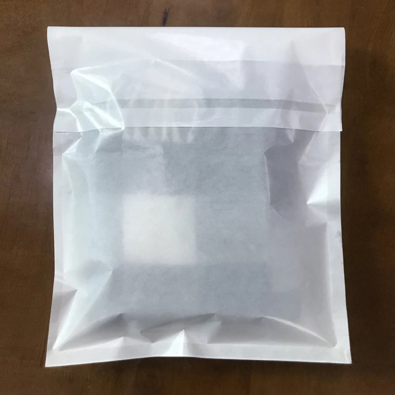 Customized Logo Non Plastic Self Adhesive Sealed Patterned Glassine Bags