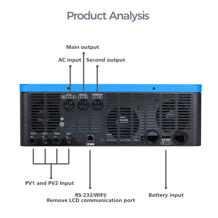 8.2Kw 10.2Kw 48V Inverter Hybrid Single Phase Solar Panel Grid Tie Micro Inverter 8Kw Solar Hybrid Inverter Lifepo4 Battery