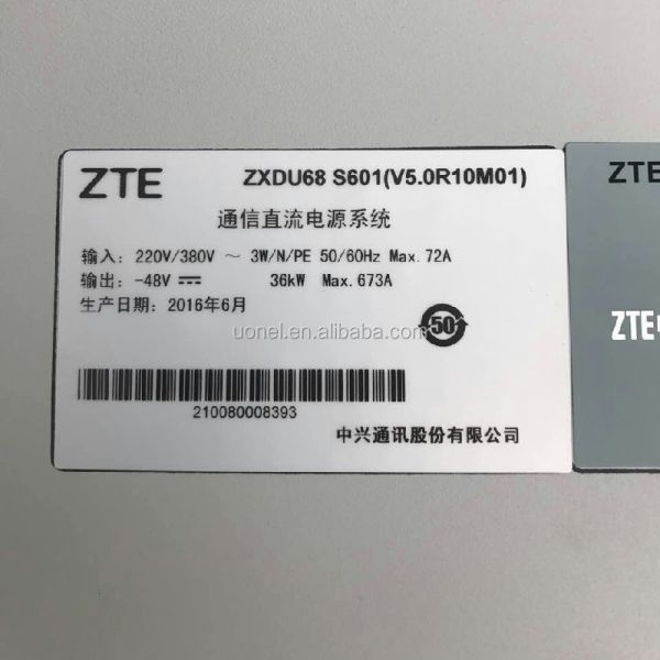 ZTE ZXDU68 S601 V5.0 Power DC Model Telecom Power Supply ZTE S601 PDU