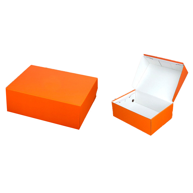 Ribbon Handle Foldable Corrugated Cardboard Handbag Packaging Box for Socks Clothing