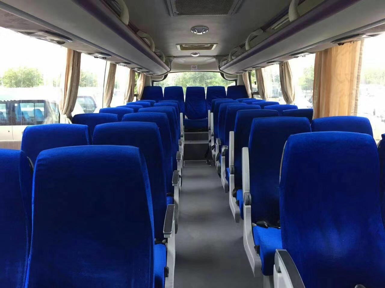 35 Seats Used Coach Bus Kinglong XMQ6858 Diesel Engine For Transportation