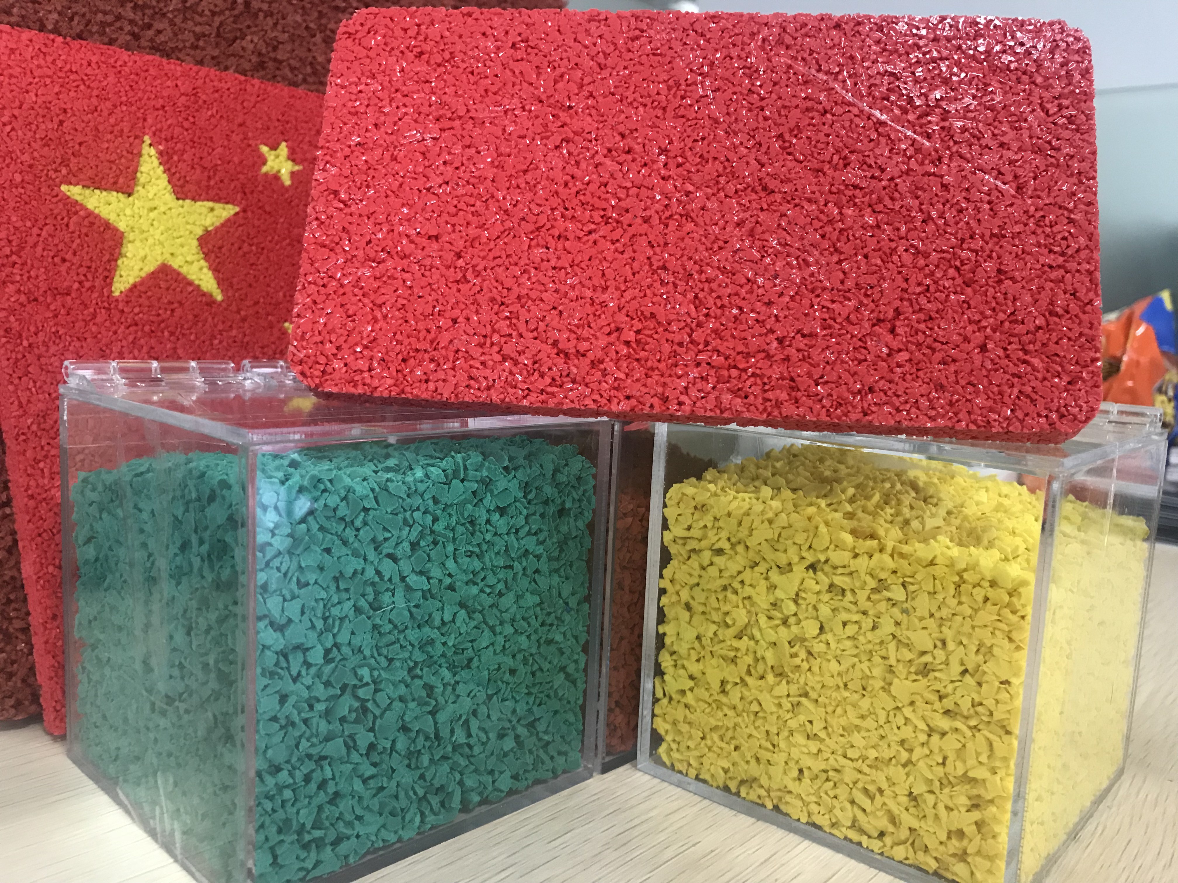 Breathable Anti Aging EPDM Rubber Crumb For Kindergarten Grounds