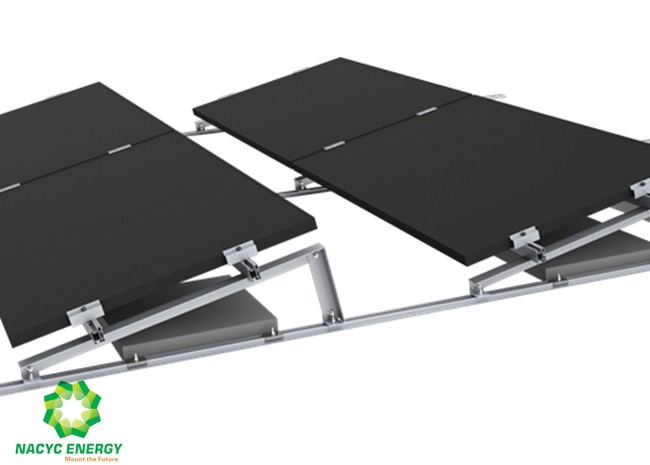 Simple Design Universal Clamps Flat Rooftop Solar Systems Penetration Free