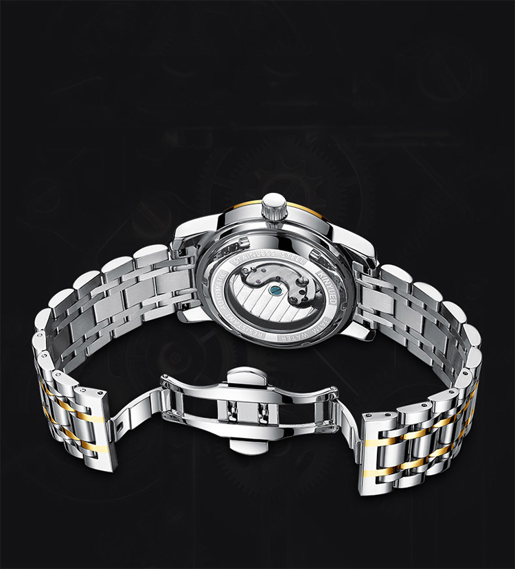 KINYUED Fashion Classic Brand Luxury Watch Automatic Mechanical Watch For Men Business Wrist Watch