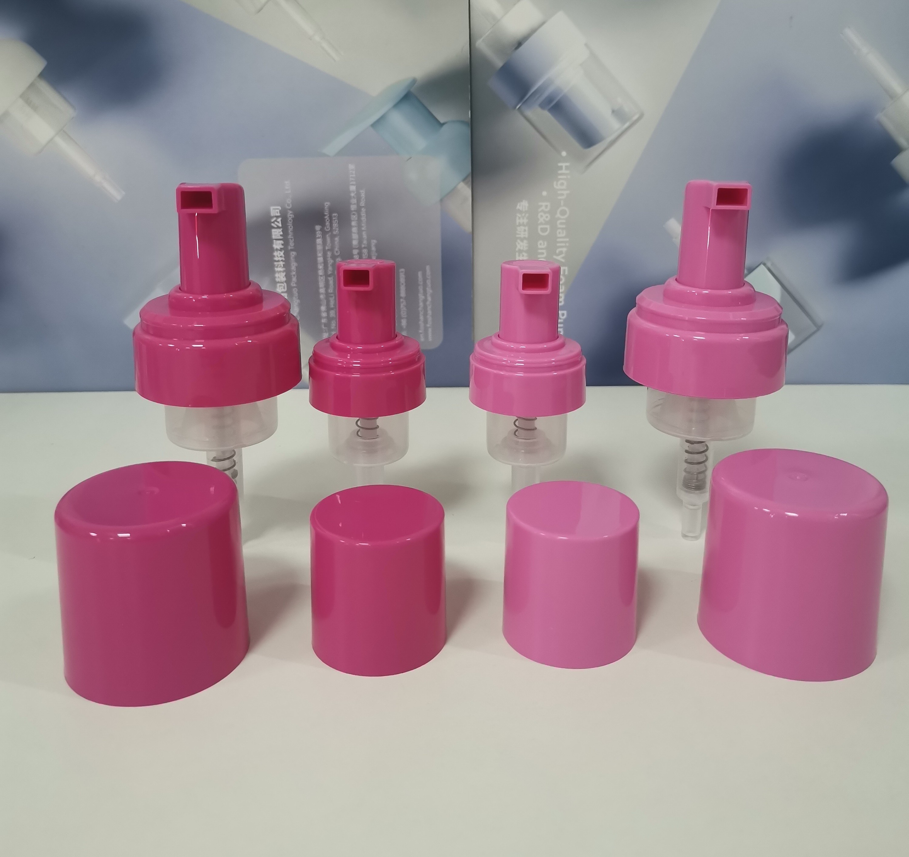 Customized Dispensing Trial Plastic Foam Pump For Shampoo With PE / Silicone Gasket