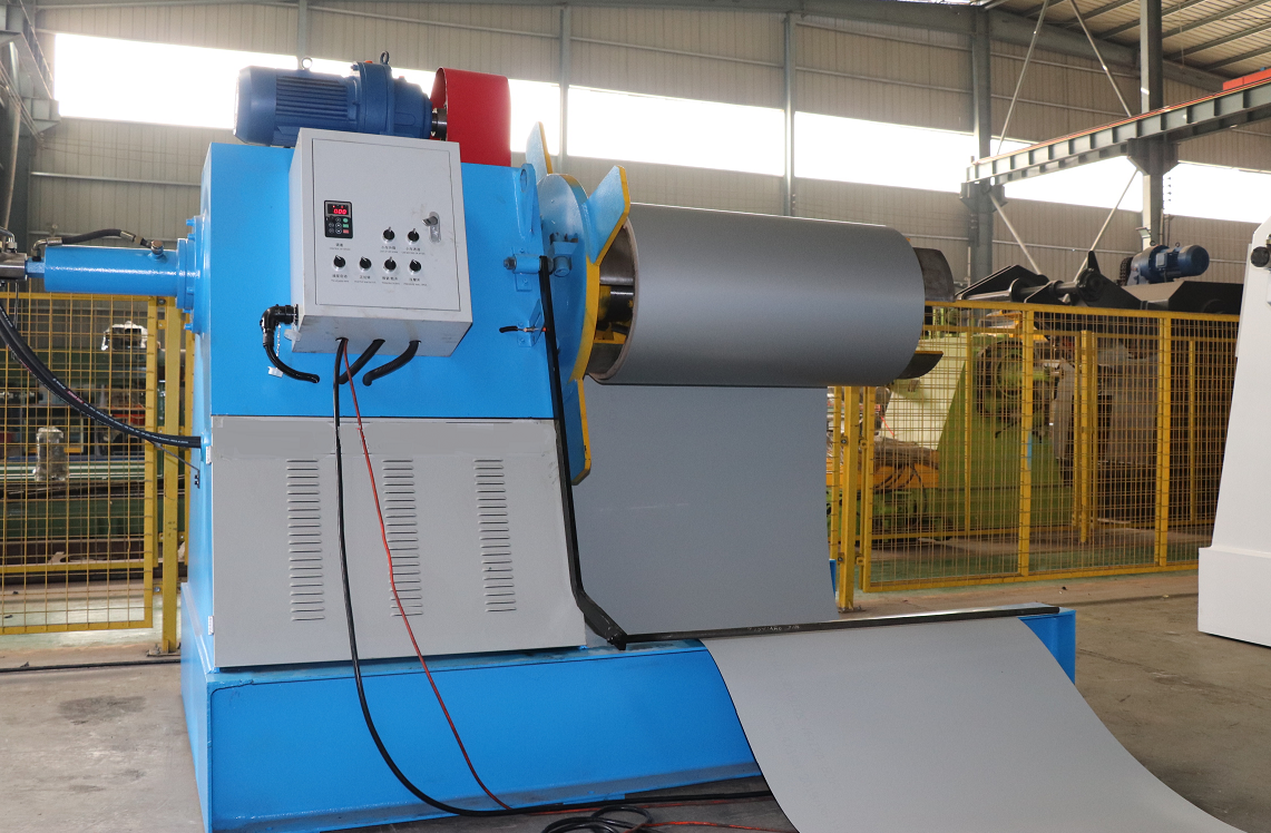 Hydraulic decoiler of 7 ton