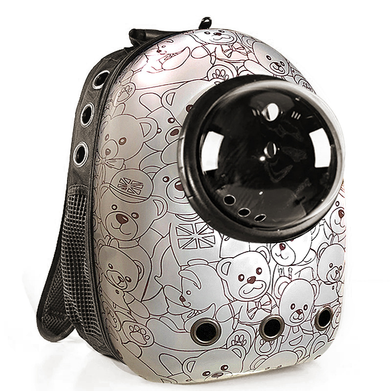 Fashionable Capsule Pet Travel Backpack Multiple Patterns Optional