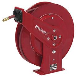 Steel Shaft Retractable Hose Reel , Industrial Ceiling Mounted Extension Cable
