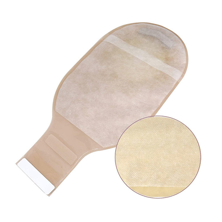 One / Two Pieces 15-80mm Disposable Colostomy Bag Without / With Activated Carbon