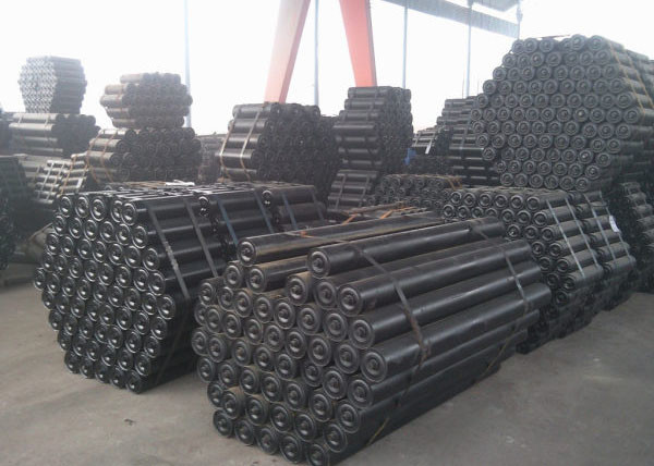 Trough Idler Roller Set Conveyor Spare Parts 89mm Diameter Carbon Steel