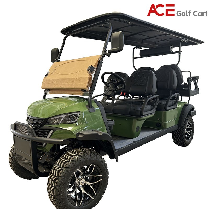6 Seater Golf Club Car With CE Certification And 48V Battery Top Speed 35km/H
