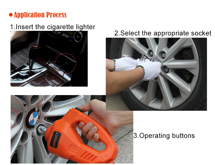 12V Electric Air Impact Wrench , 340N.M Corded Torque Wrench