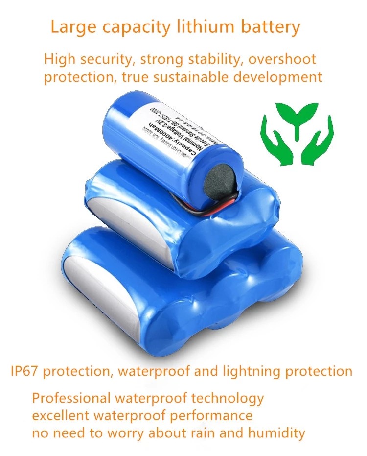100w Solar LED Street Light With Pole All In One Integrated Sensor Panel Type