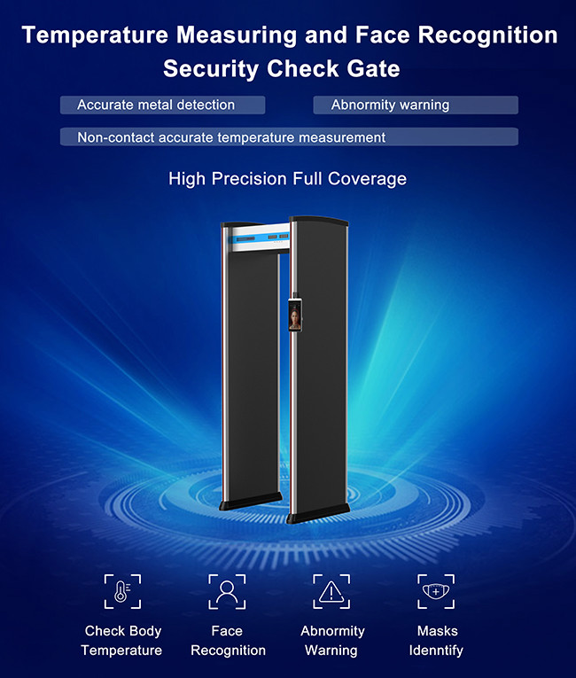 DC9V 2A Walk Through Body Temperature Scanner Contactless