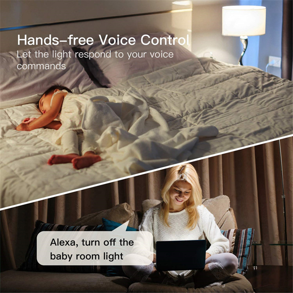 Smart Wifi Switch US 1/2/3 Gang Touch Panel Wireless Remote Control Light Switch Compatible Alexa Google Home Tuya APP