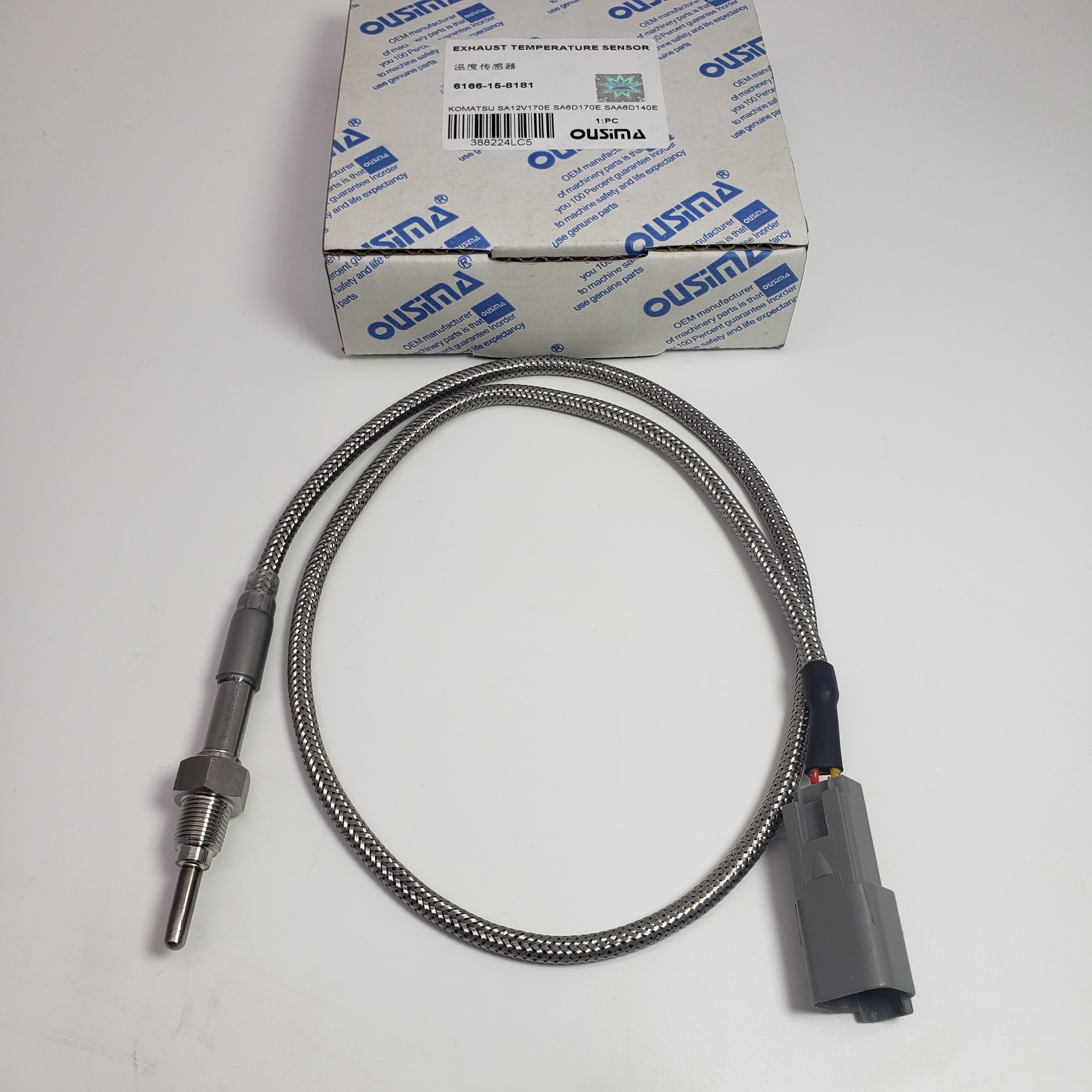 Exhaust Temperature Sensor 6166-15-8181 For KOMATSU SA6D170E SAA6D140E