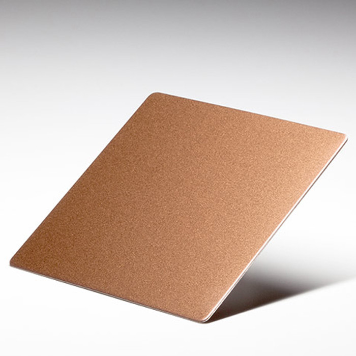 Modern Mirror Rose Gold Stainless Steel Sheet 316 304 1000mm 1500mm Sandblast