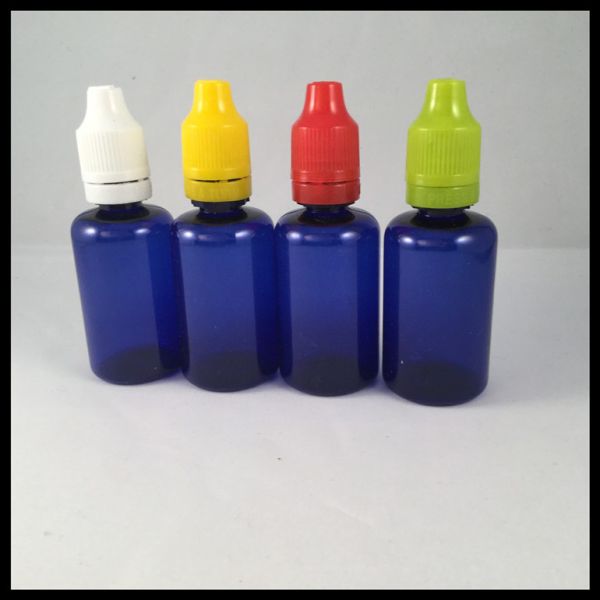 Blue 30ml Plastic Bottles PET Dropper Bottles E Cig Liquid Bottles