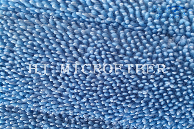 Blue Color Piping Side Microfiber Wet Mop Pads Twisted Pile Mop Heads Mop Replacement Pads