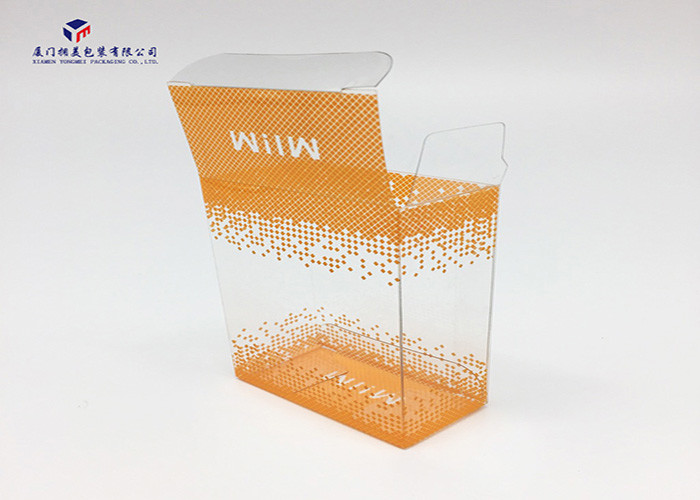 Rectangle Shape PET Plastic Box Clear Plastic Boxes Offset Printing 5.8X3X15.5cm